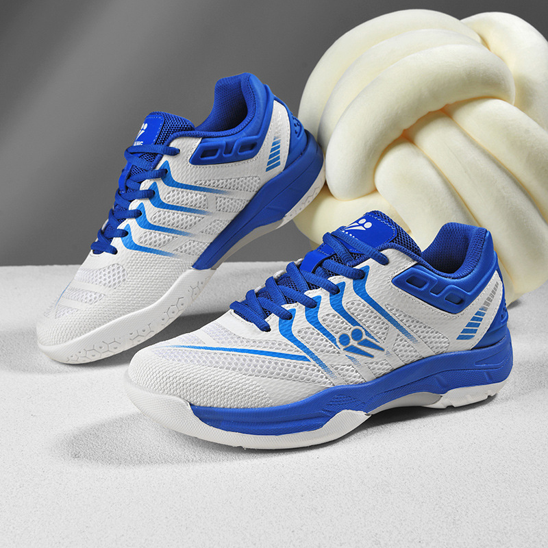 Professional Badminton Shoes for Men and Women, Volleyball Ultra-Light Training Shoes, Non-Slip Shock-Absorbing Mesh Breathable Sports Tennis Shoes