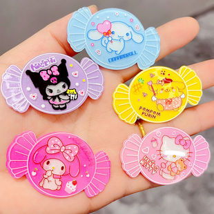 Large Acrylic Hairpin Patch Candy Sanli Merlot Kulomi DIY Hair Accessories Brooch Badge Accessories