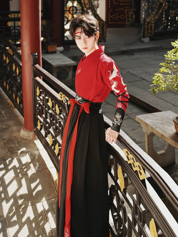 5969 Hanfu Xianhe вышивка и воротник боевых искусств