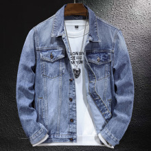 2023秋冬新款美式复古怀旧牛仔外套男夹克简约百搭JEANS JACKETS