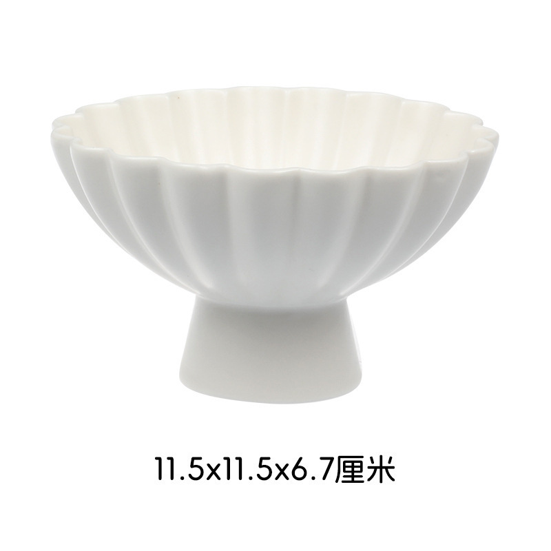 白磁クラフト、シンプルスタイル、高級感、創作花の賛歌、陶磁器食器セット、お手入れ簡単食器セット|undefined