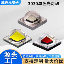 3030单色光灯珠/红、绿、蓝、白、黄、琥珀、粉色、柠檬黄、定制