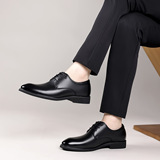 Кожаный пиджак классического кроя для кожаной обуви, свадебные туфли в английском стиле, дышащая обувь, воловья кожа, из натуральной кожи, в британском стиле, большой размер