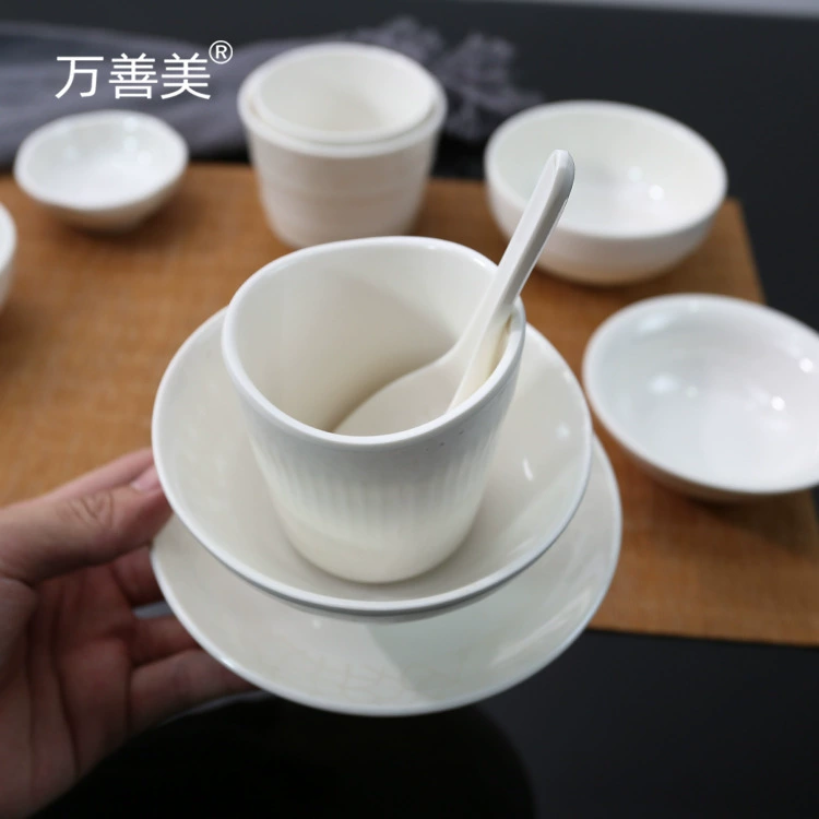 Japanese creative tableware for hotel, plastic spoon, set
