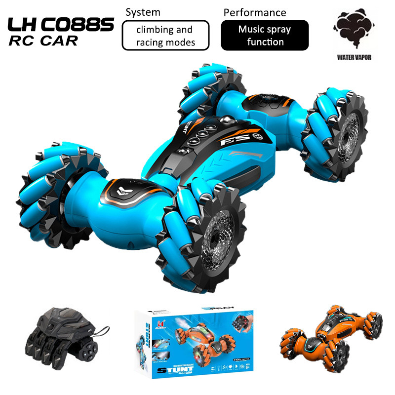 Gesture-Sensing Transforming Car, Four-Wheel Drive, Light-Up Spray, Children's Stunt Drift Car, Boys' Toy Stunt Car, Remote Control Car