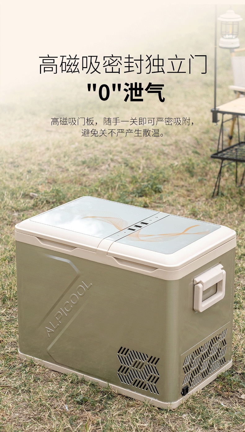 Ice Tiger Compressor Car Refrigerator Car Home Dual-use Refrigeration 12v24v Portable QLD35 Dormitory Small Refrigerator