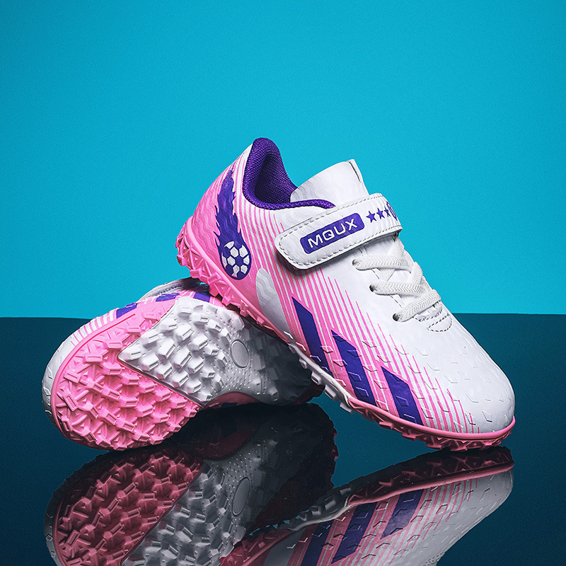 Zapatos para niños otoño nuevas niñas zapatos de fútbol de cuero para niños grandes niños y niñas zapatos deportivos antideslizantes con velcro