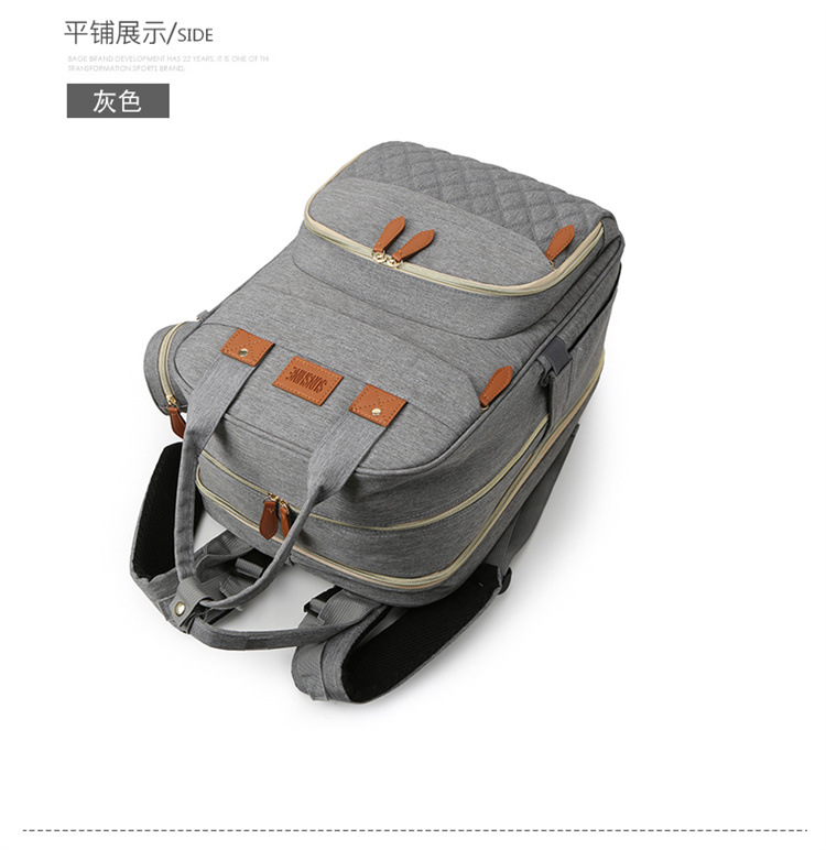 Mummy Bag Dry and wet separation hanging baby stroller, lightweight and fashionable for going out, baby milk storage bag, multi-functional bed bag undefined