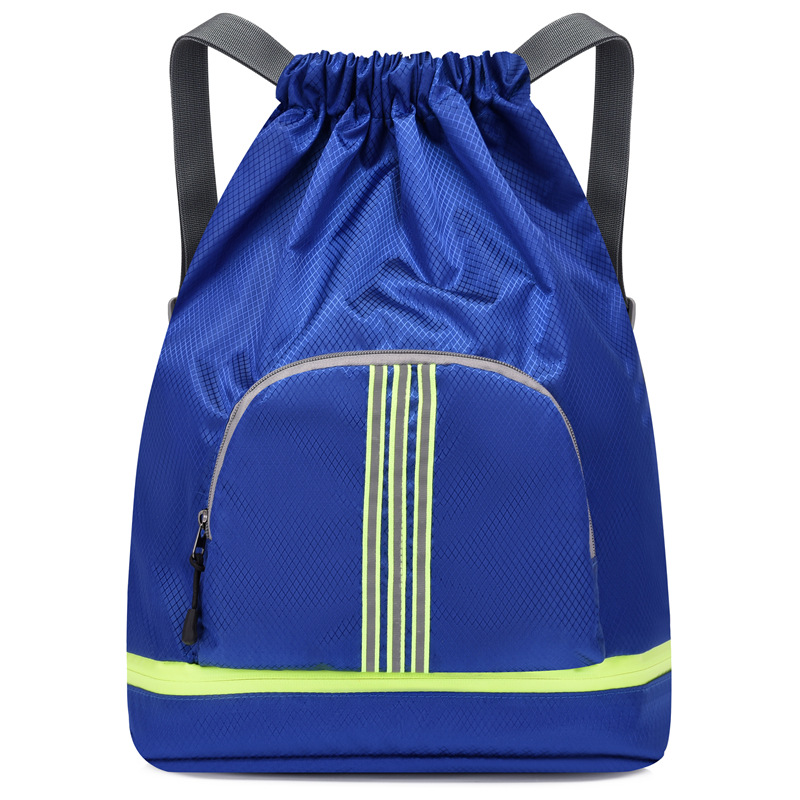 Cordón mochila al aire libre impermeable ligero plegable mochila hombres y mujeres deportes fitness bolsa yoga bolsa