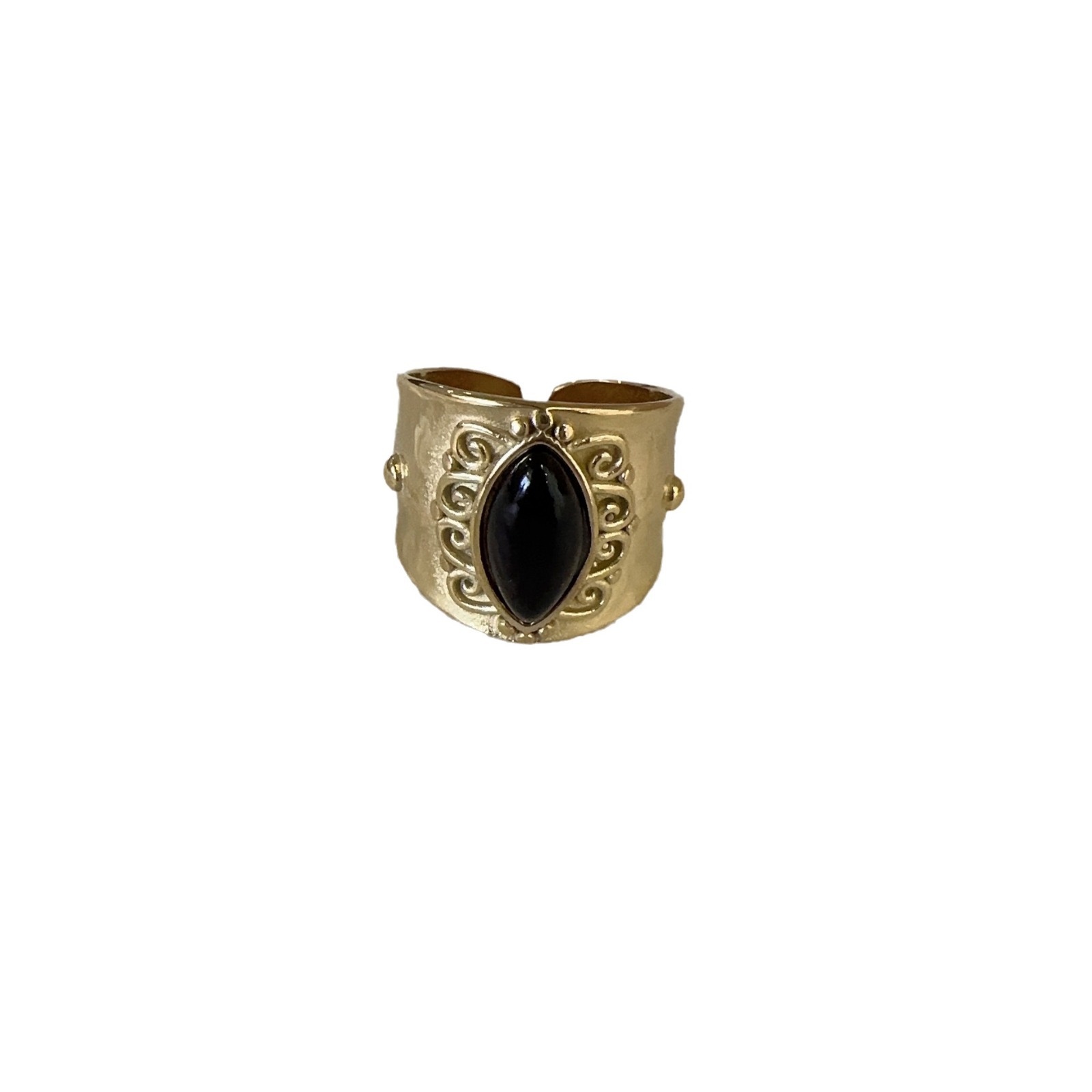 Anello vintage in madreperla e turchese per donna_voghion.com