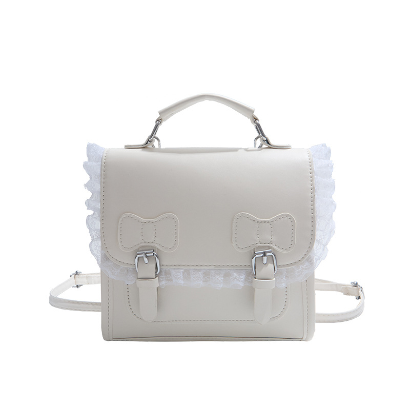 Academy Style Backpack For Women Versatile Small School Bag_voghion.com