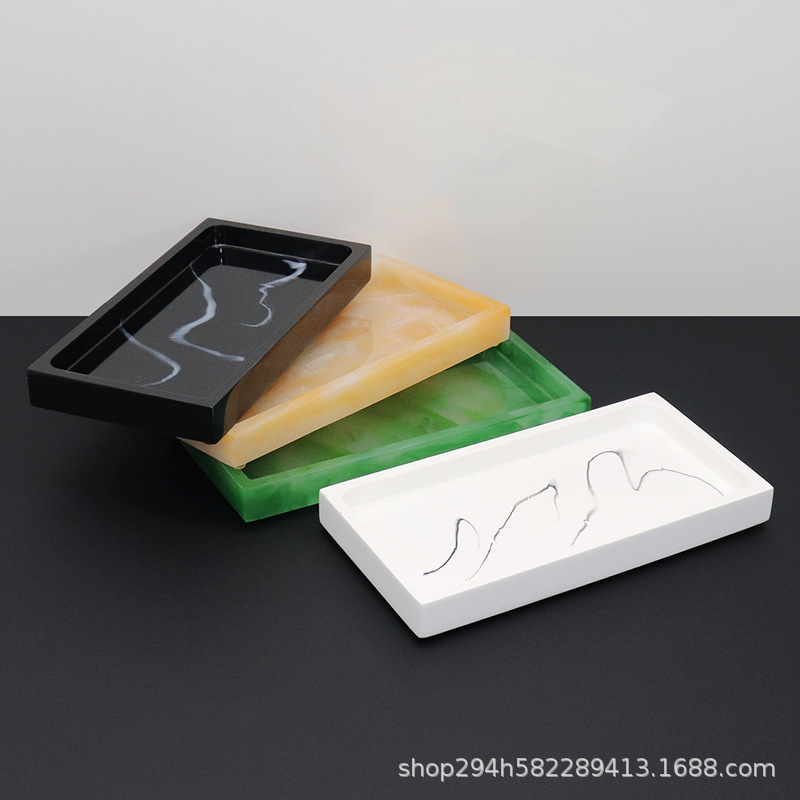 Marbled Resin Bathroom Tray Hotel Sink Storage Tray Bathroom Tray Wash Accessories Tray Marbled Resin Bathroom Tray Hotel Sink Storage Tray Bathroom Tray Wash Accessories Tray