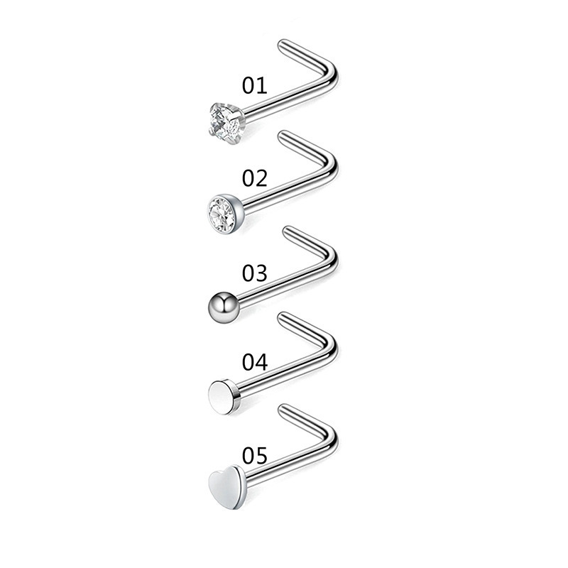 Nose piercing, set, physiological accessories stainless steel, Amazon