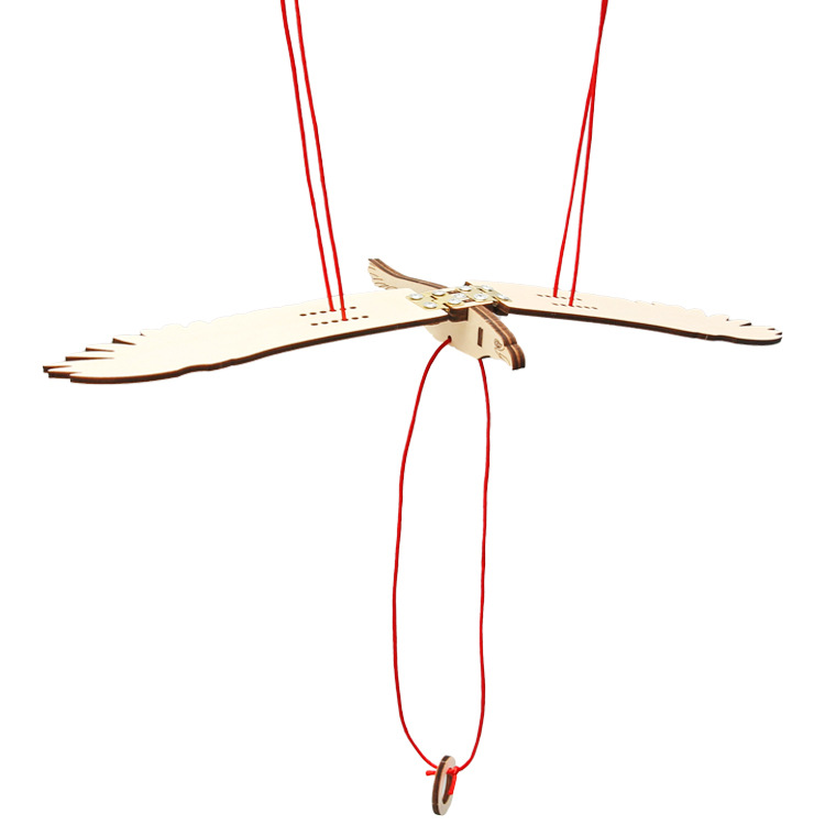 Los niños creativos hechos a mano tecnología educativa pequeña producción DIY Bionic Flying Bird STEM diversión invención experimento paquete de material