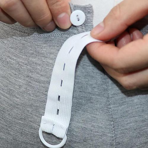 Wholesale Crotch Elastic Tape Diaper Children Adjustable Black and White Crochet Pregnant Pants Elastic Waistband with Eye Elastic Tape 