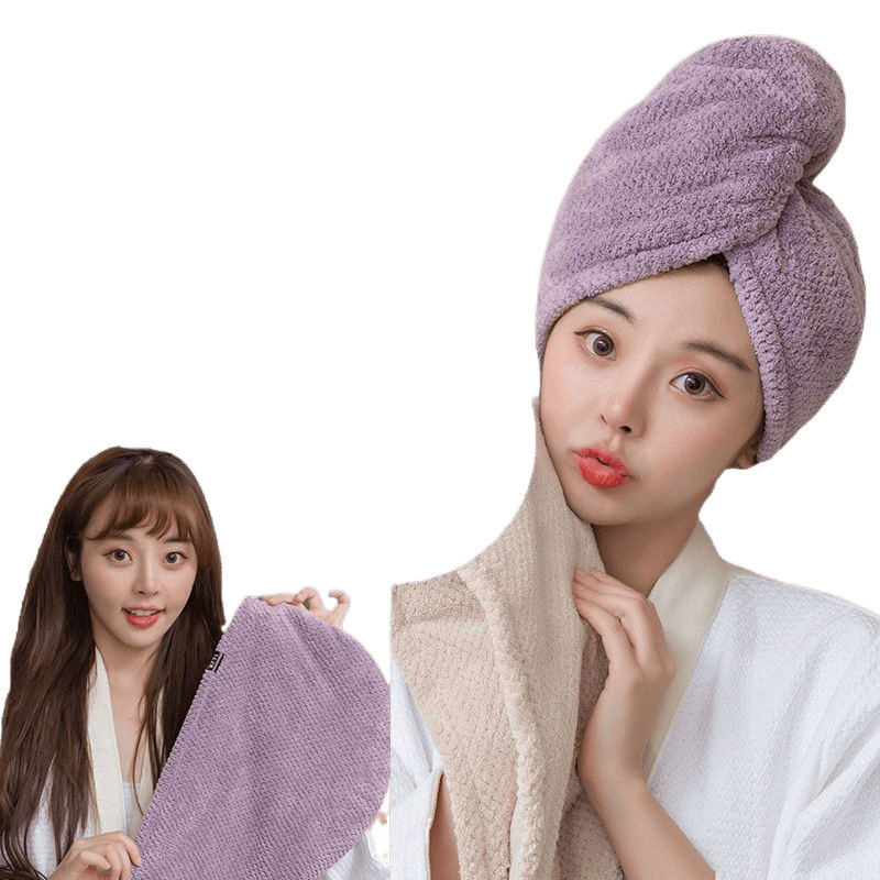 干发帽女加厚超强吸水速干包头毛巾擦洗头干发巾新款双层浴帽|undefined