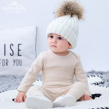 嬰兒衣服秋冬套裝冬裝分體新生兒男寶寶貼身打底高腰保暖內衣批發