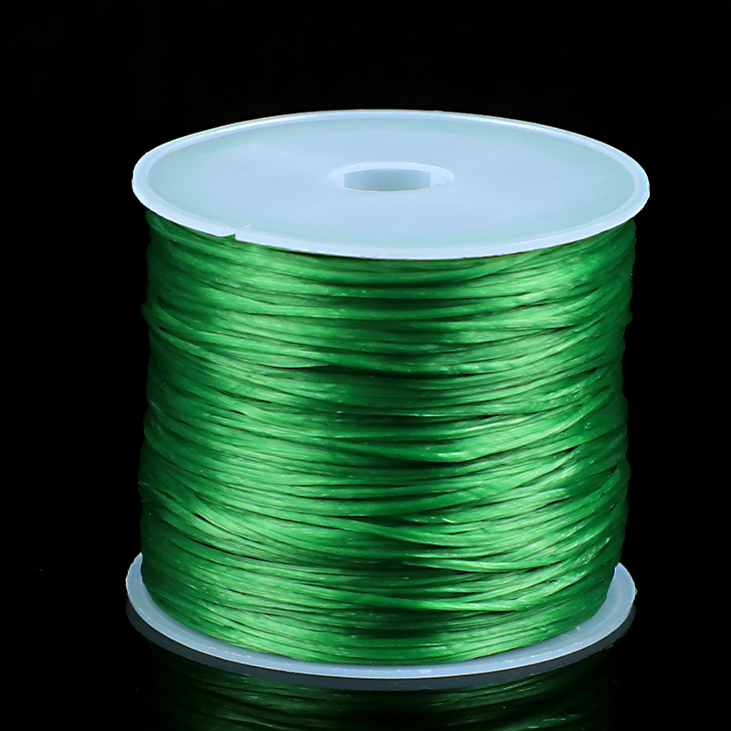 Fabricantes al por mayor línea elástica plana cuerdas elásticas cuerdas de goma cristal línea elástica perla línea de jade