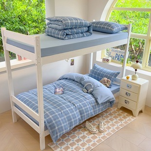 New Cartoon Printed Student Bed Sheet Three-Piece Set for Dormitory Bunk Beds in the Beginning of School Season Three-Piece Set of Fitted Sheets