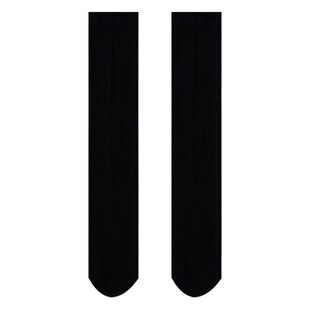 Shallow Socks Black and White jk Socks Women's Mid-length Socks Spring and Summer Slim Leg Knee-high Thin Stockings