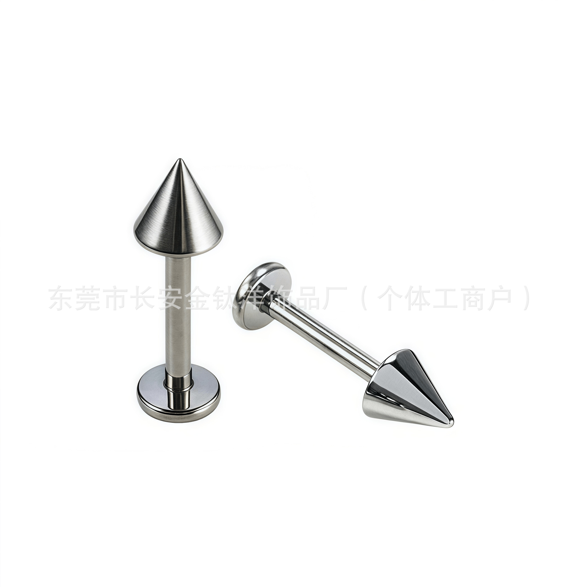 Labret piercing jewelry detail image