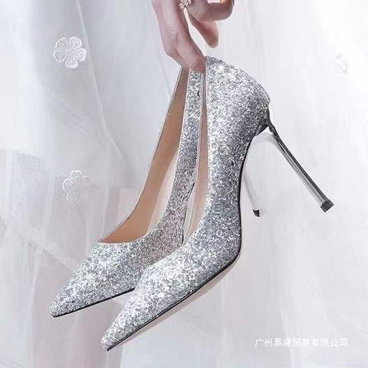High Heels for Bed, Flirting and Passionate Sex Shoes, Sexy Nightclub Stiletto Heels, Tempting Pointed Toe Large Size Sexy Shoes