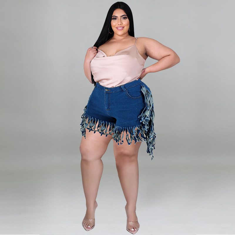 Women's Clothing Women's Sexy Tassel Denim Shorts Style Fashion For Formal & Casual For Women Sexy Tassel Denim Shorts_ecoleips.com