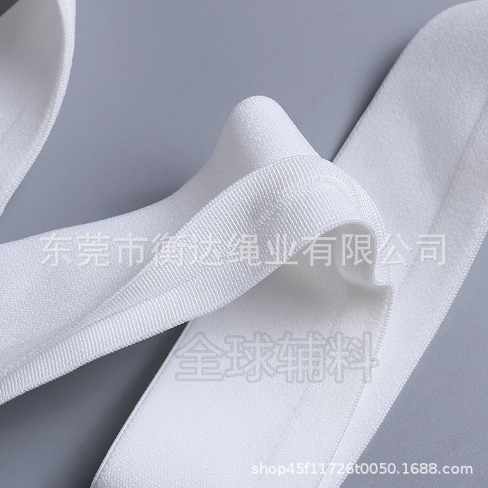 Stock 2.5-5cm Y-shaped unilateral abertura pantalones interiores cintura elástica de alta elasticidad doble borde de lana expuesta tiras de goma