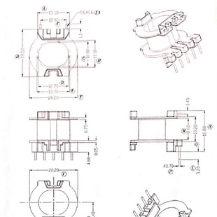ATQ23 transformer skeleton ATQ23 bakelite skeleton ATQ23 horizontal skeleton BOBBIN5 0