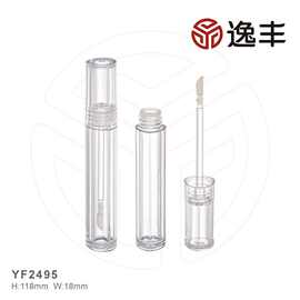 新款爱心型透明唇彩管唇釉管唇蜜管彩妆包材逸丰工厂批发YF2495