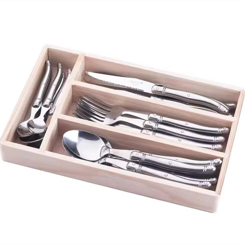 스테인리스 24개 세트[나무 상자]