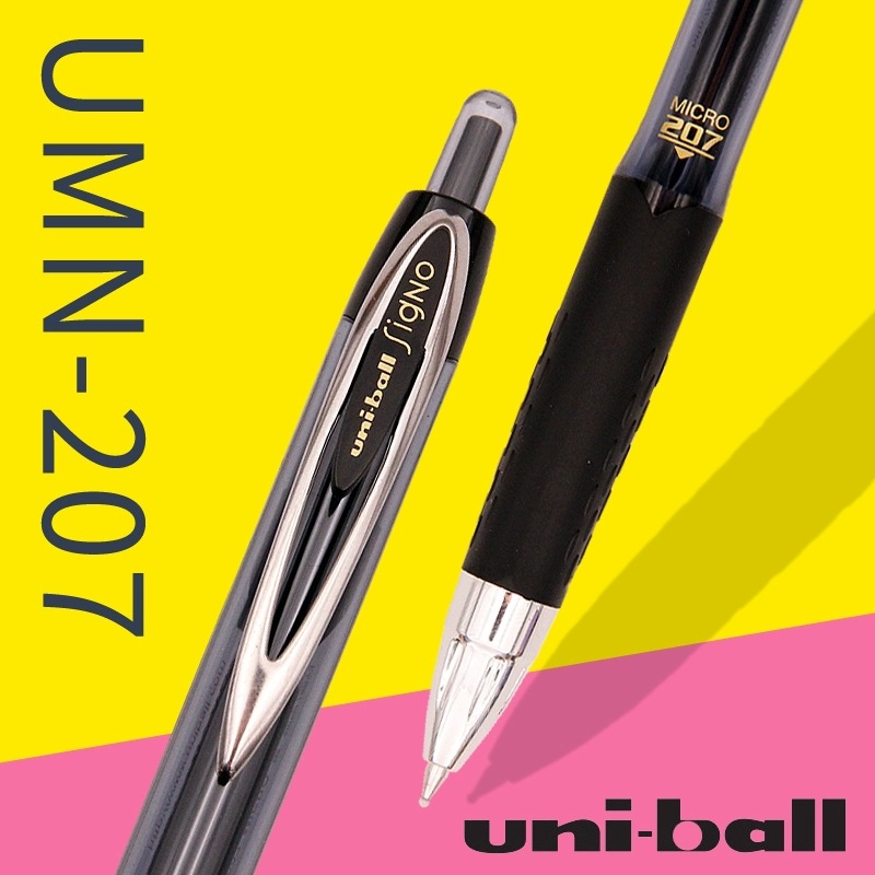 일본 미쓰비시 유니볼U 속건성 젤펜 MN-207 미쓰비시 0.5MM 마이크로 프레스 테스트펜