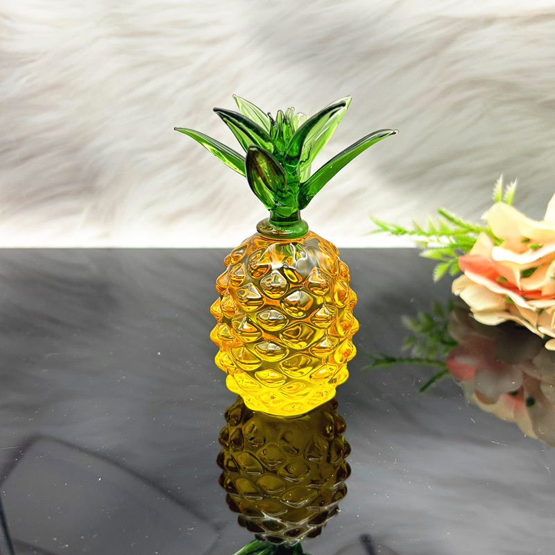 Adorno de Piña de Citrino Decorativo y Facetado para Mesa y Entrada image 7