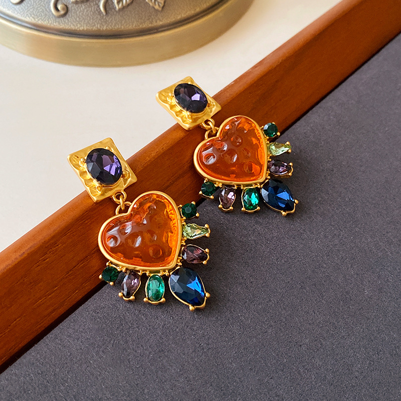 Evening Party, Party Occasion Copper Material 1 Pair Glam Geometric Plating Inlay Copper Artificial Pearls Rhinestones Drop Earrings