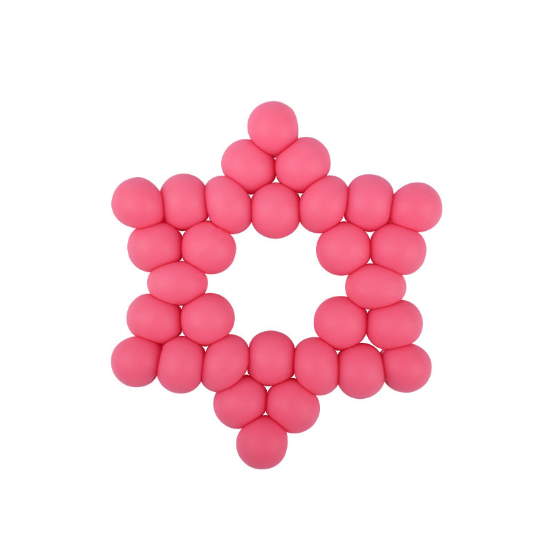 Nuevos suministros para bebés DIY creativo cuentas de silicona mordedura de pegamento dientes de bebé pulido palo estrella de seis puntas juguete mordedor