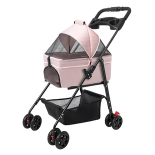 ✅ Pet Stroller, Dog Transportation, Cat Teddy Stroller, Small and Medium-Sized Dog Stroller, Lightweight and Foldable