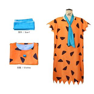 Halloween Costume Adult Savage Primitive Costume Caveman Fred Cosplay Costume