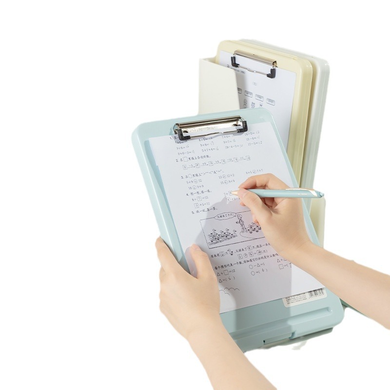 Deli TB403 colgante tablero de almacenamiento carpeta Archivo caja de escritura almohadilla de lectura carpeta DE LA JUNTA material de papel de prueba Carpeta de Organización