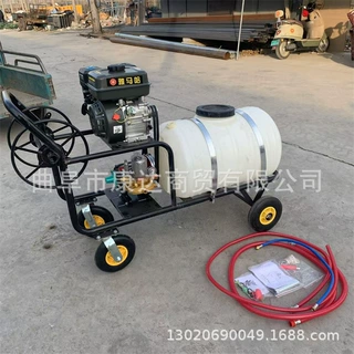 汽油手推打药机 小型背负式吹粉机 座驾式风送式打药机果园喷雾机