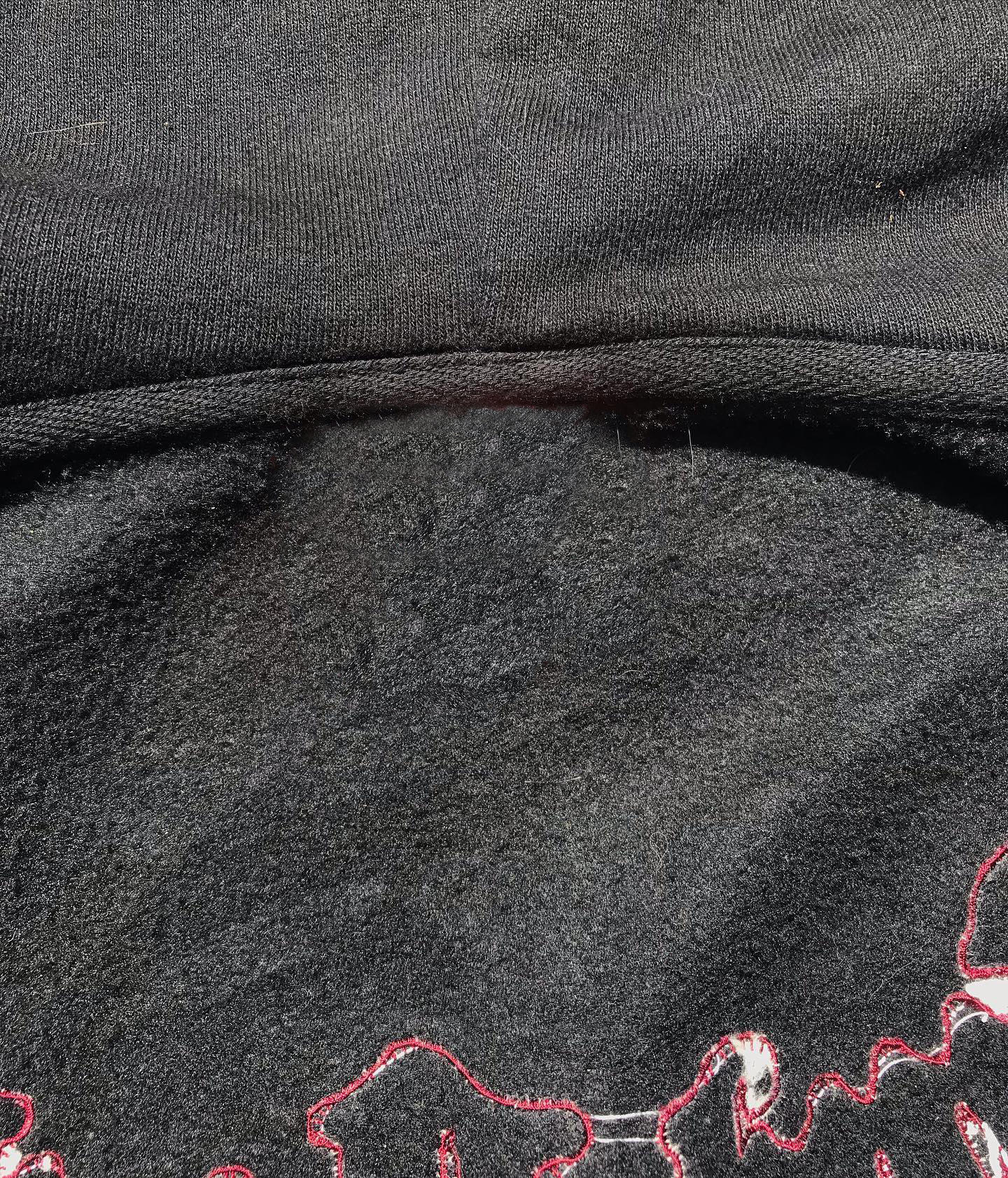 Men's Clothing autumn and winter sweatshirt street retro print embroidery loose plus velvet hooded_voghion.com