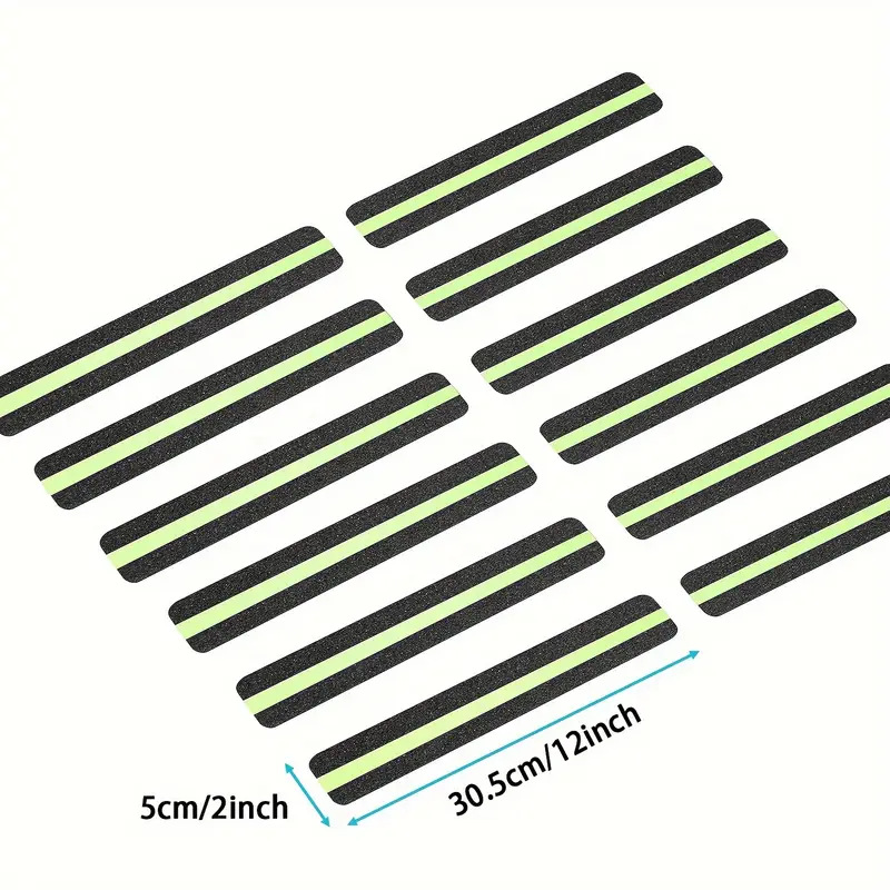 욕실 형광 미끄럼 방지 스티커; 30.5*5cm