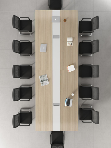 Conference table, long table, minimalist modern furniture set, chairs, reception, negotiation, training, office furniture for small and large spaces, solid wood