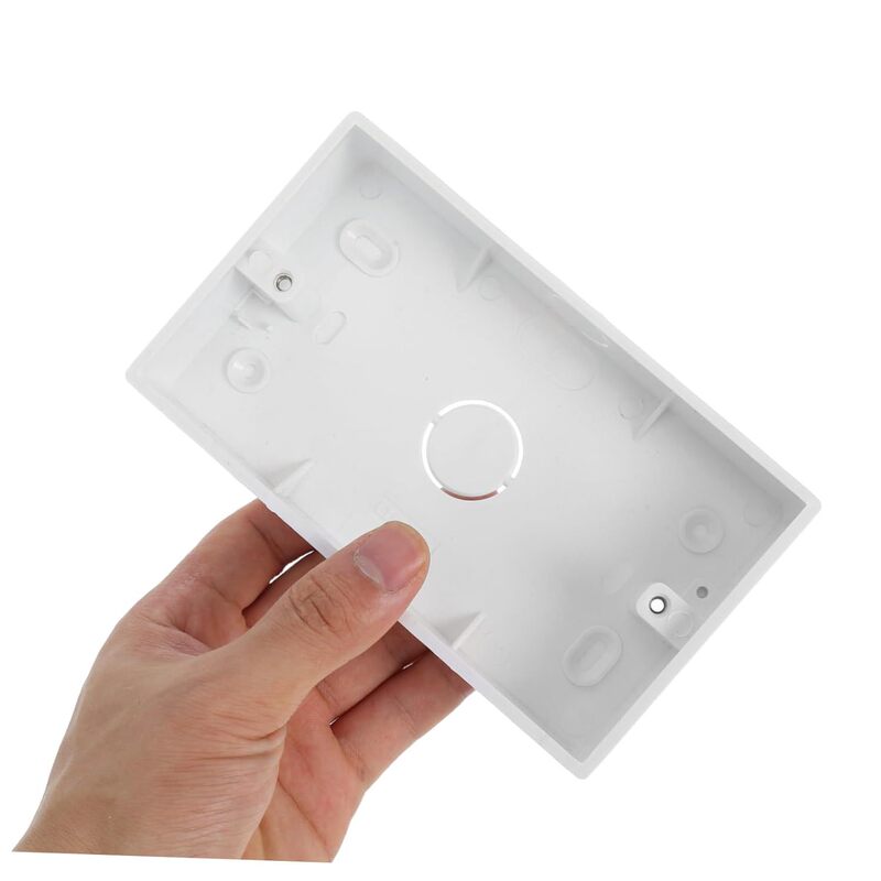 Qatar Pvc Switch Junction Box Surface-Mounted Wall Box 2 Gang 32mm Pattress Back Box