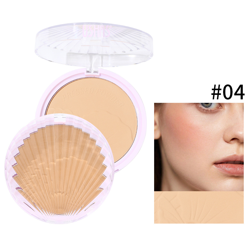 USHAS polvo spot transfronterizo de control de aceite, protector facial, polvo de cáscara fluorescente, UFC003A