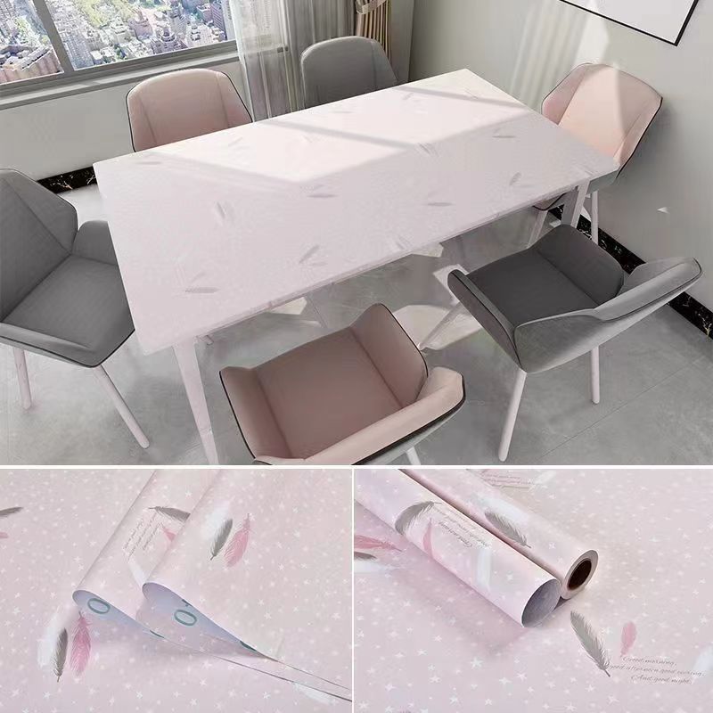 분홍색 별이 빛나는 깃털