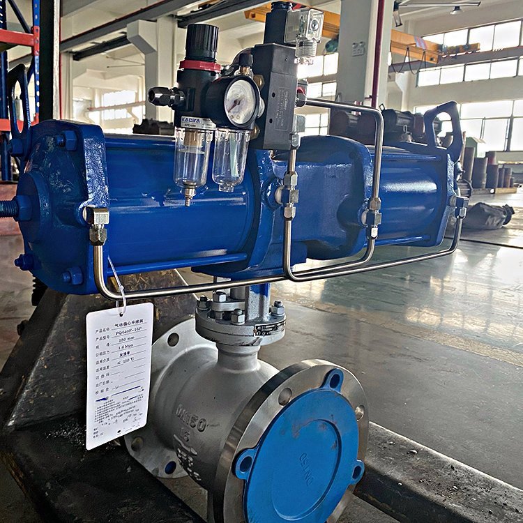 PBQ640X-40P 防爆气动侧装式偏心半球阀 法兰固定球阀 PBQ640F