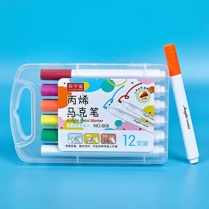 DY Venta caliente de los niños DIY graffiti pluma a base de agua pintura acrílica rotulador arte pintura acrílico rotulador