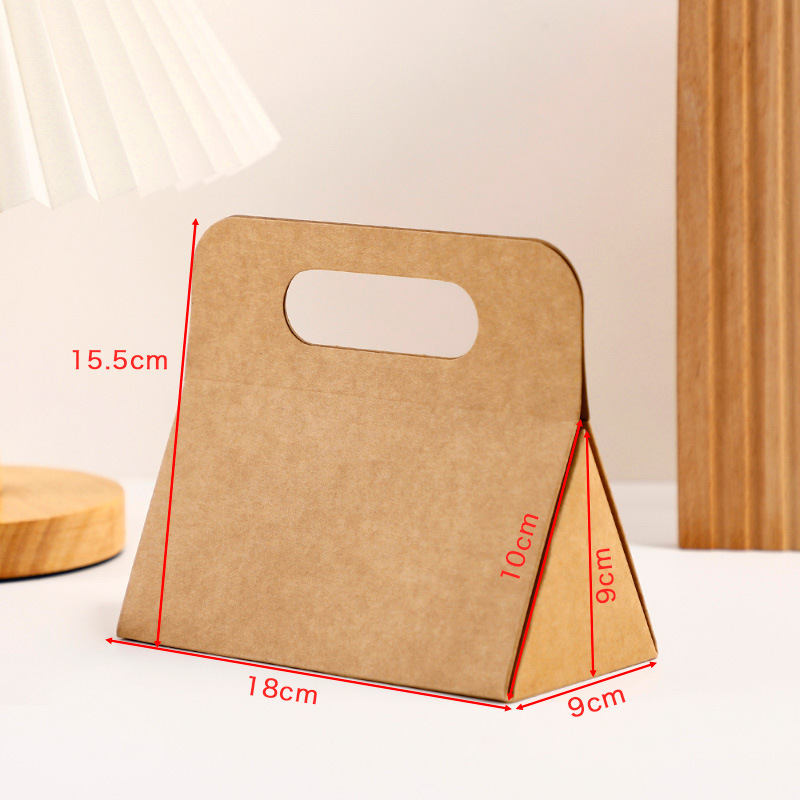 Caja de Regalo Triangular Plegable Pre-fabricada, Caja de Regalo de una Pieza sin Plegado, Caja de Embalaje con Logotipo Personalizado Impreso