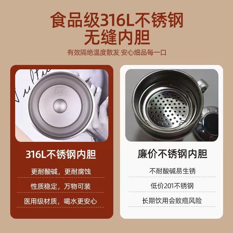 覆钛不锈钢咖啡杯智能温显随行杯子高颜值真空双层男女便携保温杯|undefined