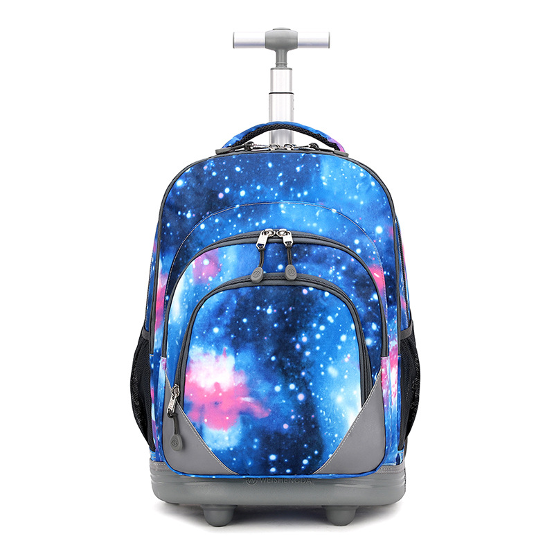 Transfronterizo popular estudiante de secundaria trolley mochila subir escaleras chico mujer de gran capacidad 8-16 años estudiante de secundaria